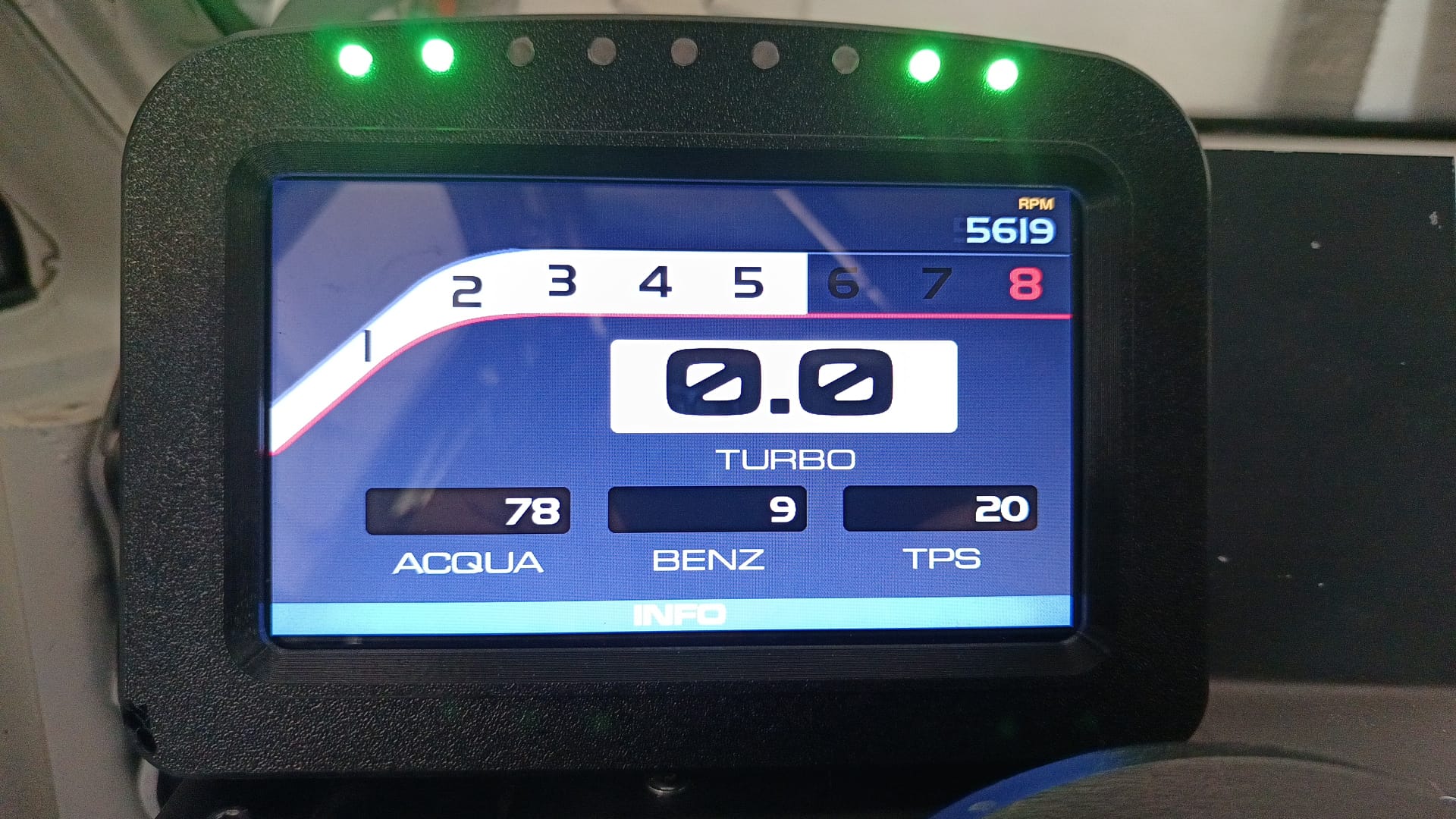 DSH-L display acceso